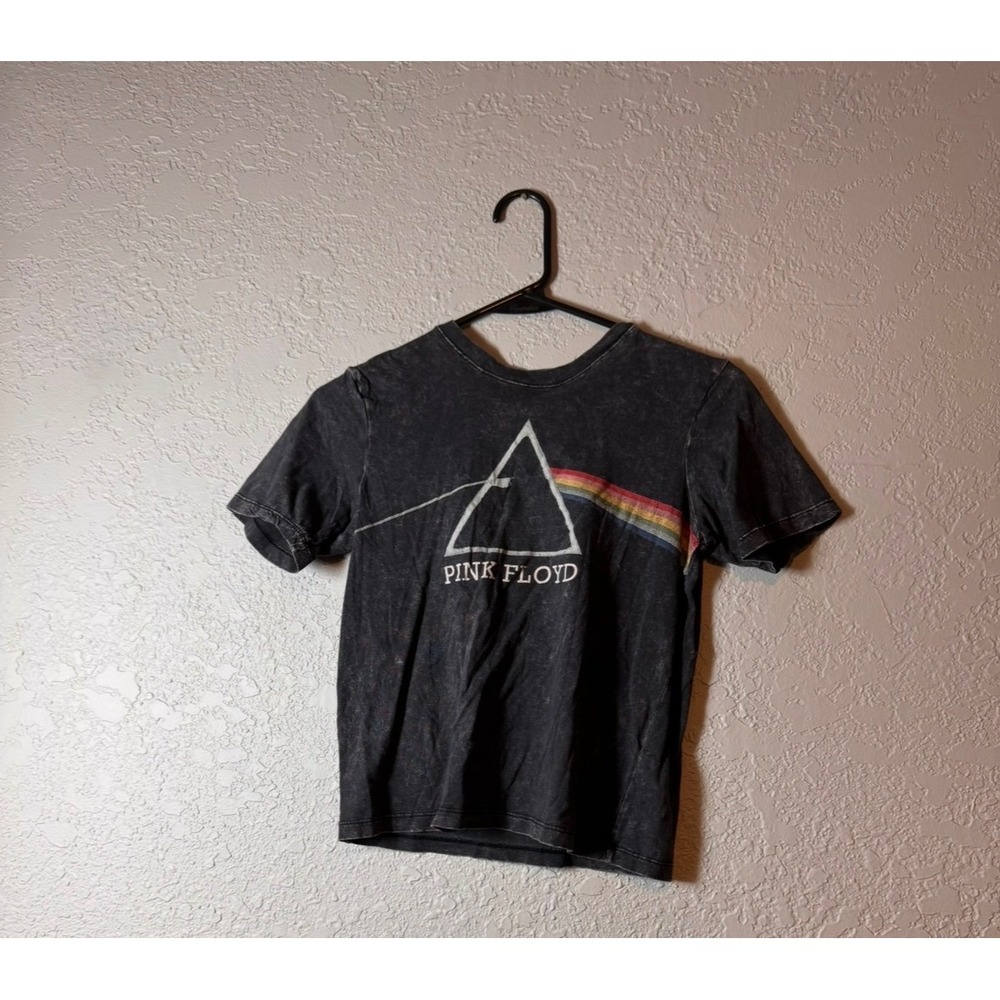 Pink Floyd Dark Side of the Moon Prism T Shirt Kids Size S 6 7 Gray